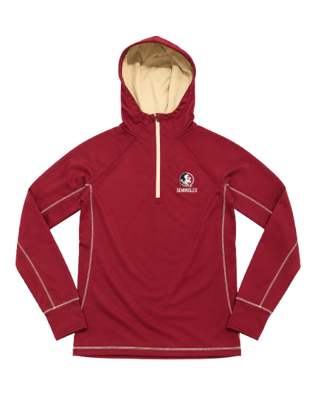 Florida State Seminoles Maroon Quarter-Zip Hoodie