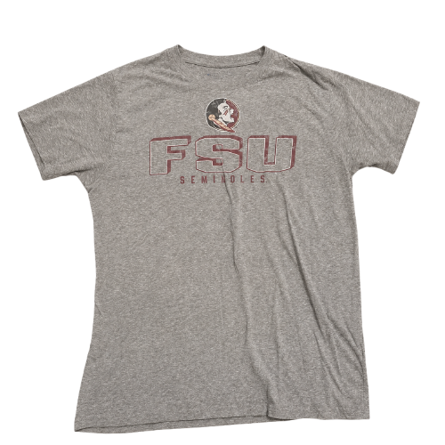 Grey FSU Seminoles College Graphic T-Shirt
