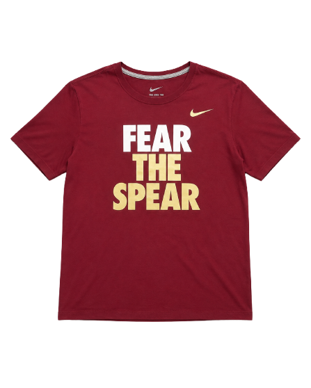 Nike Fear The Spear Maroon Graphic T-Shirt