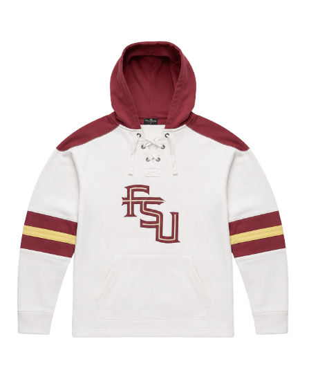 Colosseum FSU Florida State Seminoles Lace-Up Hoodie