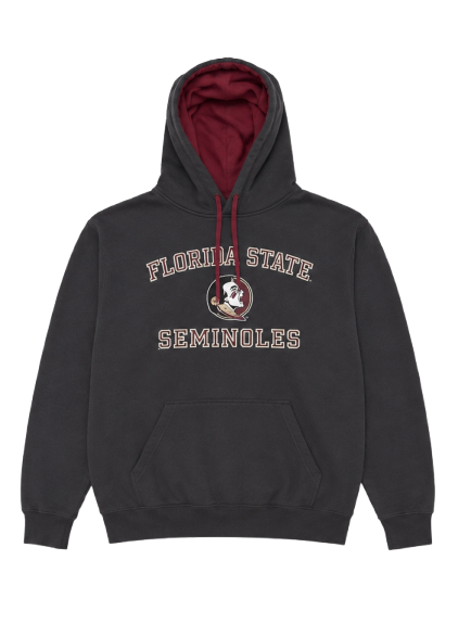 Florida State Seminoles Graphic Hoodie in Washed Black